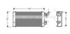 AVA QUALITY COOLING MS6258 Heat Exchanger, interior heating